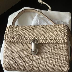 Savette leather weave bag BNEW